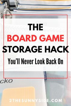 Board games come in all shapes and sizes and it may be difficult to find a good way to keep them organized. Click to see our storage solution for family board game organization ideas for all or your board games. Board game storage ideas for the living room, closet and small spaces. Perfect for organizing games and puzzles, organizing games for kids. Check out my game closet.