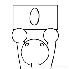 a drawing of a weight scale with an o on it's face and the letter o in the middle