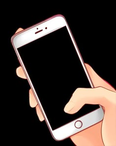 a person holding a smart phone in their hand