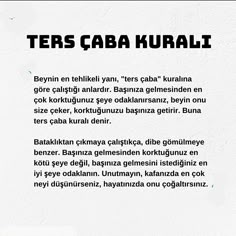 an advertisement with the words ters caba kurali