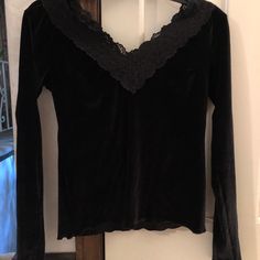 Velvet Shirt With Lace Trim. Never Worn Whimsigoth Top, Shifting Closet, Digital Wardrobe, Gothic Tops, Shirt With Lace, Velvet Collar, Victorian Goth, Gothic Clothes, Velvet Shirt