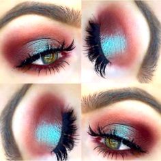 Brown With Green Reflects Truly Gorgeous Iridescent Duochrome Dusty Rose Eye Makeup, Dark Glitter Makeup, Fall Eye Makeup Looks, Makeup For Blue Green Eyes, Color Eyeshadow Looks, Christmas Eyeshadow Looks, Art Deco Makeup, Olive Green Eyes, Eyeshadow Makeup Looks