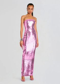 Casual sequin dress styling, modern sequin dress trends, red carpet sequin dress looks, sequin dress fashion tips, sequin dress for special occasions, sequin dress outfit, sequin dress short, sequin dress long, sequin dress black, Pink dress for summer, pink dress for weddings, pink dress for date night, pink dress for bridesmaids, pink dress for vacation, pink dress for work, pink dress for prom, pink dress accessories, formal pink dresses, pink dress shoes, pink dress trends, pink dress sty Bridal Reception Dress, Dress Night Out, Bride Bachelorette, Bachelorette Party Bride, Spring Knits, Outfit Wedding Guest, Rehearsal Dress, Strapless Maxi, Strapless Maxi Dress