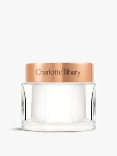 Introducing the Charlotte Tilbury Charlottes Magic Cream 50ml Refillable. Transform And Enhance Your Skin With The Globally Award-Winning, Magic Cream From Charlotte Tilbury. Expertly Created To Turnaround The Look Of Tired, Dull, Dry Skin.  What Makes Charlotte's Magic Cream® Magic?  Bionymph Peptide - This Complexion Enhancing Peptide Complex Helps To Diminish The Appearance Of Wrinkles And Improves The Look And Feel Of Skin Smoothness Vitamins C + E - Vitamin C To Help Brighten And Even The L Magic Cream Charlotte Tilbury, Unrealistic Wishlist, Charlotte Tillbury, Charlotte Tilbury Magic Cream, Magic Cream, Charlotte Tilbury Makeup, Vitamins C, Camellia Oil, Cream Aesthetic