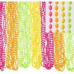 colorful streamers and balls on a white background with the number 24ct below them