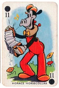 an image of a cartoon character playing with a game card in front of the camera