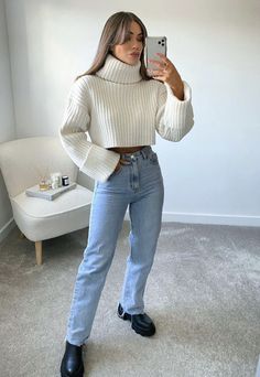 Cold Outfit Ideas, Cold Outfits Winter, Fashion Outfits Trendy, Casual Festival Outfit, Modest Fashion Christian, Cold Outfit, Outfit Ideas Casual, Look Boho Chic, Simple Casual Outfits