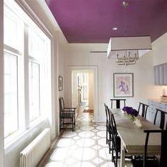 what to know about painting ceilings in the kitchen or dining room? here are some tips on how to do it