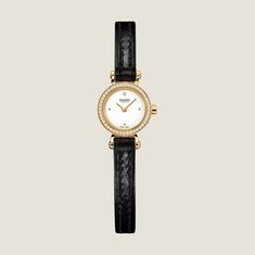 Mini Model, Diamond Quartz, Rose Gold Watch, Gold Case, Watch Collection, Small Leather Goods, Luxury Watch