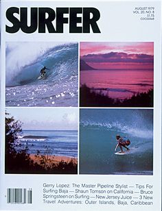 an advertisement for the surfr magazine features surfers in different scenes, including waves and sunsets