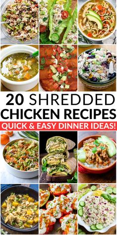 20 shredded chicken recipes quick and easy dinner ideas