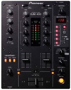 the djm - 4200 mixer is shown with buttons and knobs