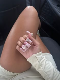 Long Acrylic Nail Designs, Duck Nails, Colored Acrylic Nails, Short Square Acrylic Nails, Exotic Nails, Acrylic Nails Coffin Pink, Hair Ponytail