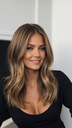 Discover the latest bronde hairstyle ideas featuring gorgeous hair color techniques like Balayage, Balayage brunettes, Mushroom, and Caramel. Explore low maintenance Balayage styles with money pieces, chic fall hair color ideas, and trendy 2023 haircuts and colors. From spring to winter hair colors, find inspiration in autumn hair colors, toasted pecan hues, and stunning Balayage concepts. Pecan Sandie Hair Color, Hair Balayage On Dark Hair, Mushroom Balayage, Mushroom Bronde, Low Maintenance Balayage, 2023 Haircuts, Pecan Sandie, Hair Caramel, Balayage Caramel