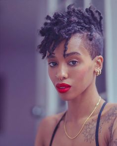 Braids With Shaved Sides, Shaved Side Hairstyles, Tapered Natural Hair, Natural Hair Cuts, Tapered Hair, Natural Hair Short Cuts, Beautiful Dreadlocks, Short Locs Hairstyles, Side Hairstyles