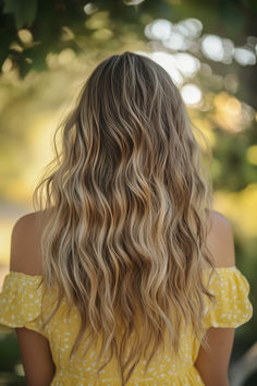 Sun-kissed blonde balayage hairstyle.