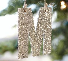 a close up of a christmas ornament hanging from a tree