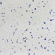 blue and white speckles are scattered on the surface