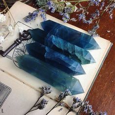 Blue Fluorite, Cool Rocks, Crystals Healing, Gemstones Crystals