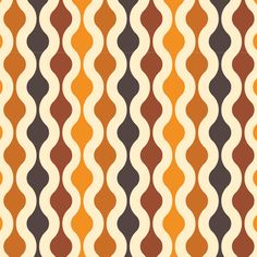 an orange and brown wavy pattern