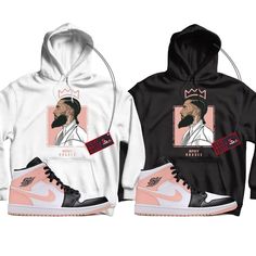 Jordan Crimson Tint Hoodie Jordan 3 Racer Blue, Twist Shirt, Orange Hoodie, Orange Shirt, Jordan 3