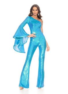 Look 80s, Ashley Lauren, Pageant Wear, One Shoulder Jumpsuit, Sequin Jumpsuit, How To Hem Pants, Dress Purchase, Be Bold