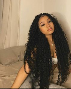 Thick Hair Problems, Birthday Hairstyles, Goddess Braids Hairstyles, Jet Black Hair, Faux Locs Hairstyles, Quick Braided Hairstyles, Blowout Hair, Pretty Braided Hairstyles, Dope Hairstyles