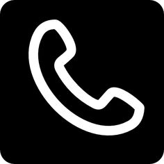 a black and white phone icon