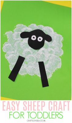 an easy sheep craft for toddlers to make