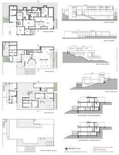 some drawings of different types of houses