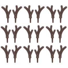 twelve chocolate candies arranged in the shape of an o - shaped hand, on a white background