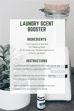 a sign that says laundry scent booster ingredients