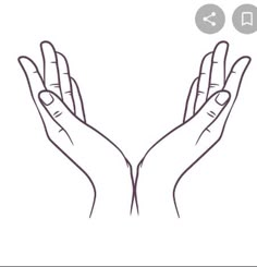 two hands are holding each other in the shape of a heart on a white background