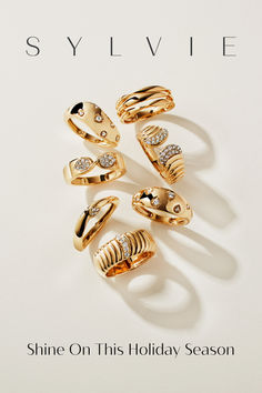 Bringing together two of Sylvie’s newest collections: Auravie and Shell Héritage, this perfectly curated holiday edit beautifully integrates the Sylvie Shell motif throughout each design. With versatile gift options, celebrate your loved one this holiday with the perfect Sylvie piece. Shell Icon, Jewelry Goals, Modern Wedding Band, December 01, December 2nd, Wishlist 2024, Holiday Campaign, Luxury Holiday, Saved Pins