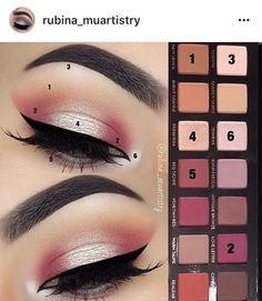 Best Eyeshadow Palette, Best Eyeshadow, Beauty Make-up, Makeup Stuff, Makijaż Smokey Eye, Easy Makeup, Eyeshadow Tutorial, Eye Shadow Palette, Makeup Goals