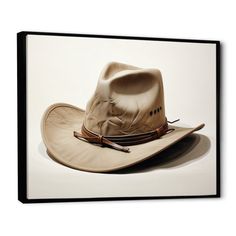 This beautiful "Cowboy Hat Minimalism Style VII" wall art is printed on premium quality cotton canvas using the finest fade-resistant ink Winston Porter Size: 12" H x 20" W x 1" D, Format: Black Floater Framed | Winston Porter Margrith Cowboy Hat Minimalism Style VII On Canvas Print 12.0 H x 20.0 W x 1.0 D in brownCanvas, Cotton in Black Floater Framed | 12" H x 20" W x 1" D | Wayfair Minimalism Style, Chapeau Cowboy, Floater Frames, Cowboy Hat, Minimal Fashion, Pillow Art, Cowboy Hats, Cotton Canvas, Art Mural