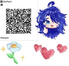 Qr Code Ibispaint, Code Ibispaint, Coloring Brush Pen, Brush Codes, Brush Code, Art Style Challenge, Characters Inspiration Drawing