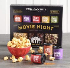 the urban accents movie night popcorn set