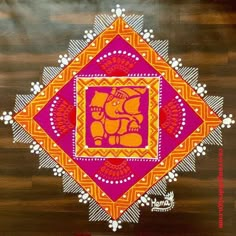 50 Cute Rangoli Designs (Rangoli Ideas) - October 2019 Rangoli Ideas Square, Diwali Rangoli Square, Rangoli Square Designs, Rangoli Designs Square, Square Rangoli Design For Diwali, Square Rangoli Design, Latest Rangoli Designs Creative, New Rangoli Designs Creativity, Creative Rangoli Designs For Diwali