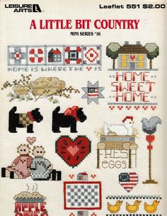 a little bit country cross stitch pattern