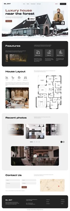 an image of a website design for a real estate