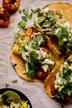 Ancho Chile Shrimp Tacos with Mango Slaw. Shrimp Recipes Tacos, Ancho Chile Recipes, Bar Specials, Unique Recipes Desserts, Seafood Bar, Mango Slaw, Shrimp Taco Recipes, Chile Recipes, Ancho Chili