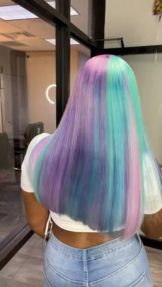 Multi Hair Color, Custom Color Wigs, Color Wigs, Multicolored Hair, Hair Inspiration, Custom Color, Wigs, Hair Color, Crop Tops