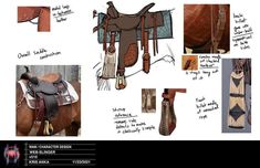 an image of horse saddles and accessories