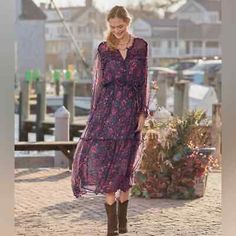 Sundance Catalog Litzy Bloom Floral Maxi Dress Size Petite Small Msrp $268 Features: -Style Profile: Maxi Length, Elastic Waist And Cuffs, Removable Belt, Printed Full Length Slip, Button Front To Waist -Measurements: Chest Flat: 19.5" Length: 46" -Flaws: Nwt, No Flaws -I'm Happy To Answer Your Questions! Size: Petite Small Msrp $268 Super Fast Shipping: I Ship Next Business Day! #E14 Sundance Dress, Tie Waist Maxi Dress, Maxi Sundress, Sundance Catalog, Maxi Dress Cotton, Silk Maxi Dress, Tiered Maxi Dress, Boho Maxi, Boho Maxi Dress