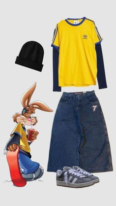 Loser Core Outfits, Nesquik Bunny, Silly Outfits, Character Day, Street Style Outfits Casual, Spirit Week Outfits, Pretty Halloween Costumes, Trendy Halloween Costumes, Bunny Outfit