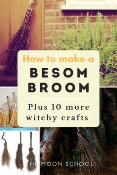 HOw to Make a Besom Broom Witchy Crafts Make A Besom, Witchy Home Aesthetic, Witchy Diy, Besom Broom, Wicca Recipes, Mushroom Core, Witch Crafts, Boho Crafts