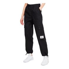 Women's Jordan Essentials Utility Casual Sports Loose Pocket Bundle Feet Long Pants/Trousers Black DD7005-010 Jordan Essentials, Womens Jordans, Pants Trousers, Stylish Sneakers, Long Pants, Perfect Pair, Air Jordan, Casual Pants, Air Jordans