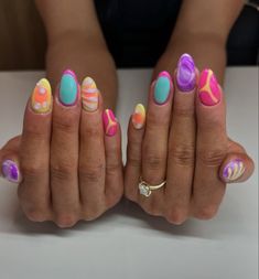 Summary Nails, Cruise Pics, Girl Nails, Bright Nails, I Love Nails, Nails Desing, Girls Nails