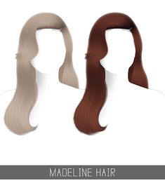 two women with long hair are shown in three different colors, one is blonde and the other is brown